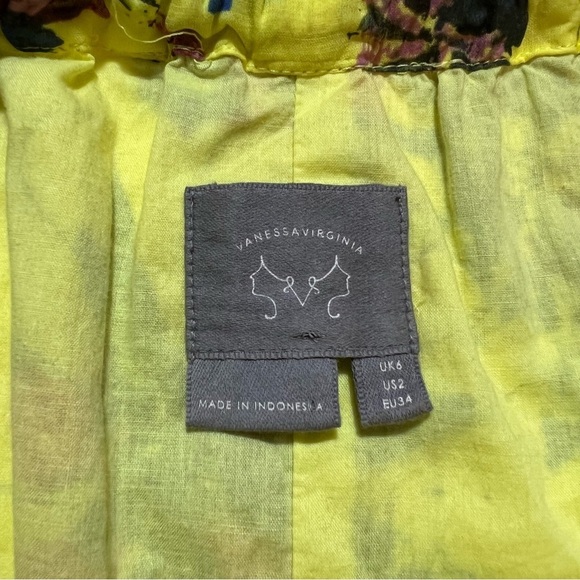 Anthropologie Vanessa Virginia Keyhole Paintery A Line Dress Size 2 - Picture 3 of 10